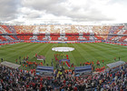 Liga 2013-14. Atlético de Madrid - Athletic. Espectacular tifo que dibujó la afición antes del inicio del partido